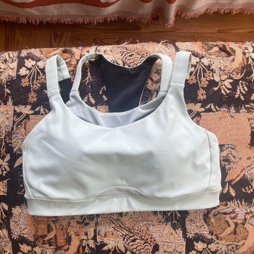 Oiselle Light Gray Sports Bra
